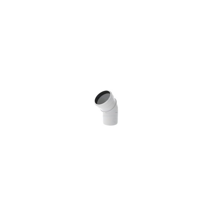 Safe-PP Rookgasbocht 45° x Ø80 mm Wit PP