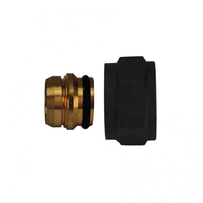 Adaptor Eurokonus naar 15 mm knel, mat zwart