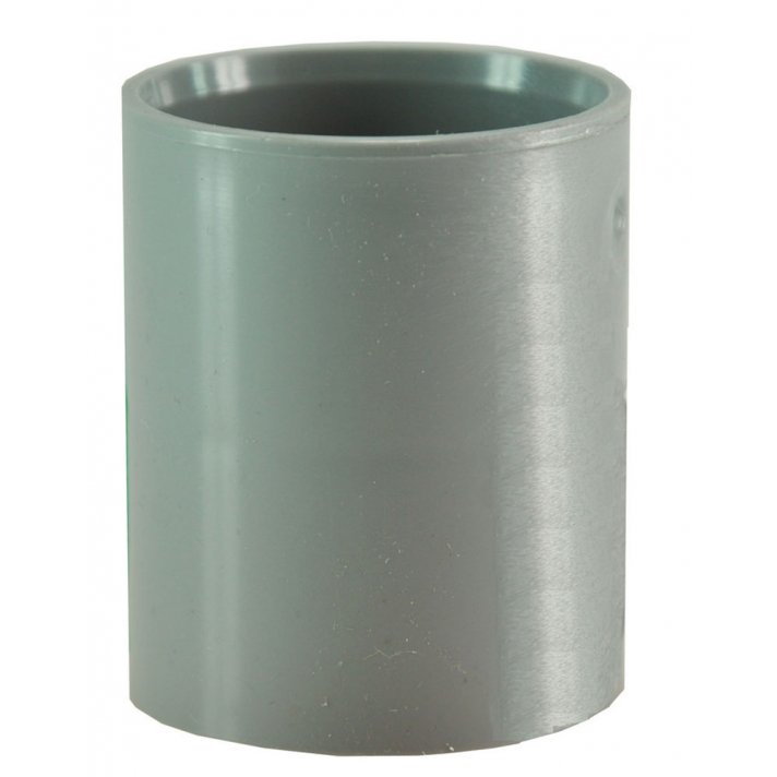 Dubbele mof 32 mm PVC