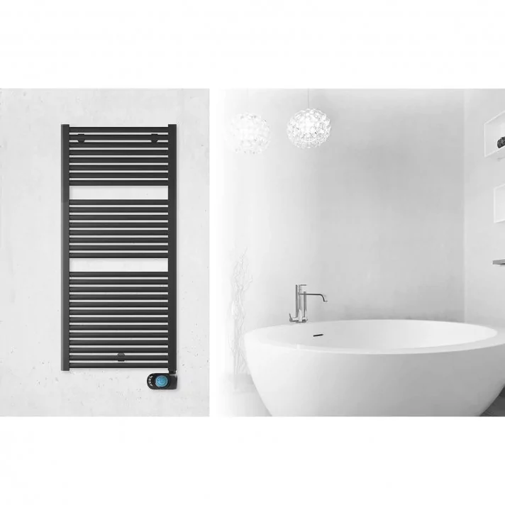 600x800 - 400 watt | elektrische handdoekradiator zwart