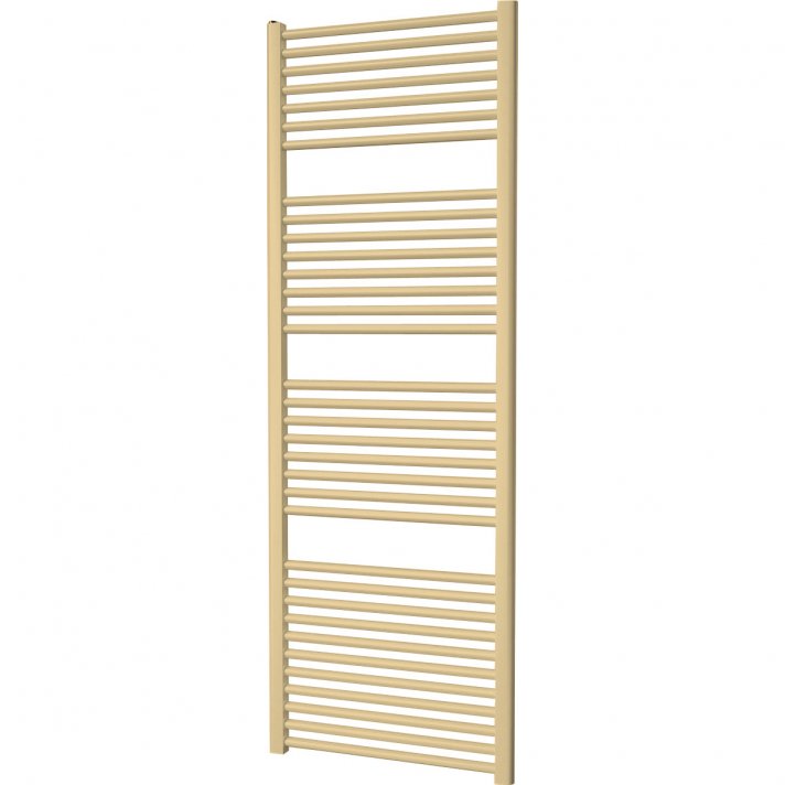 500x1200 - 673 Watt | Handdoekradiator mat goud Zij- & Middenaansluiting