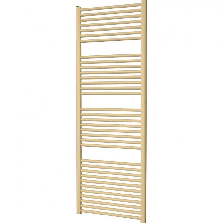 600x1600 - 1072 Watt | Handdoekradiator mat goud Zij- & Middenaansluiting