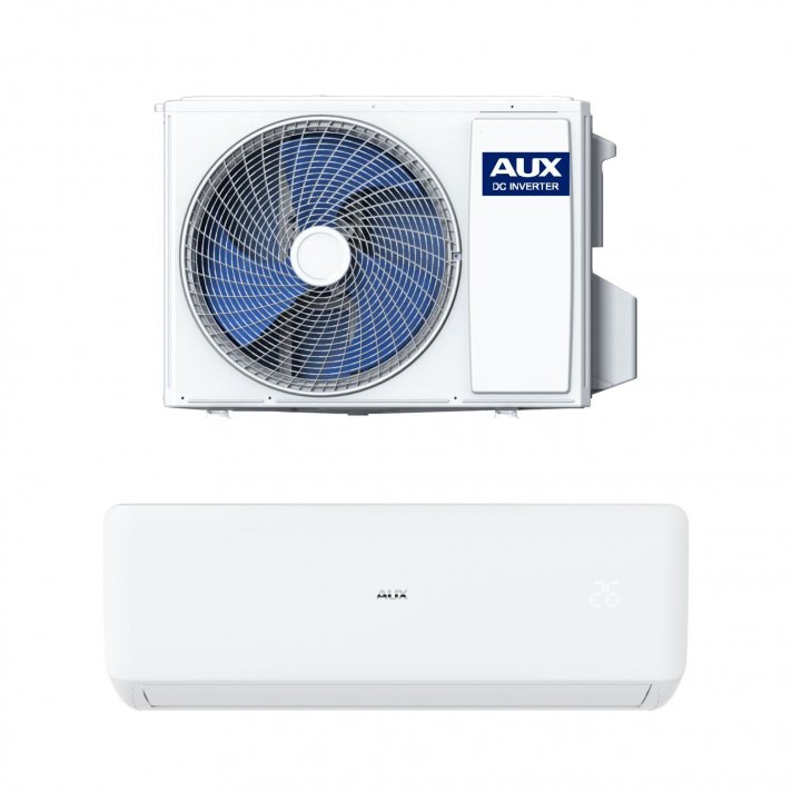 AUX Mono Split Airconditioner - Buiten- en Binnenunit - 18,000 BTU / 5,1 kW - Wit - R32 - Koelen en Verwarmen