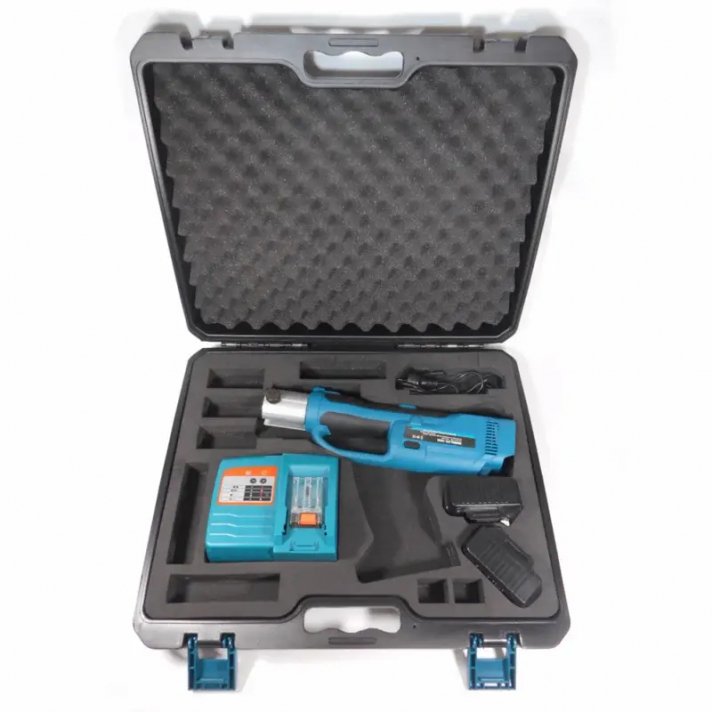 Alpha Accu-Persmachine Set PZ-1550 (Perstang, 18V Lader, 2x Accu, 4x Wisselbekken)