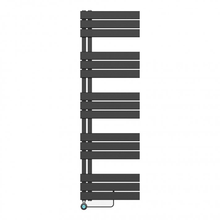 1600x500 – 755 Watt | elektrische handdoekradiator zwart | links aansluiting/comb