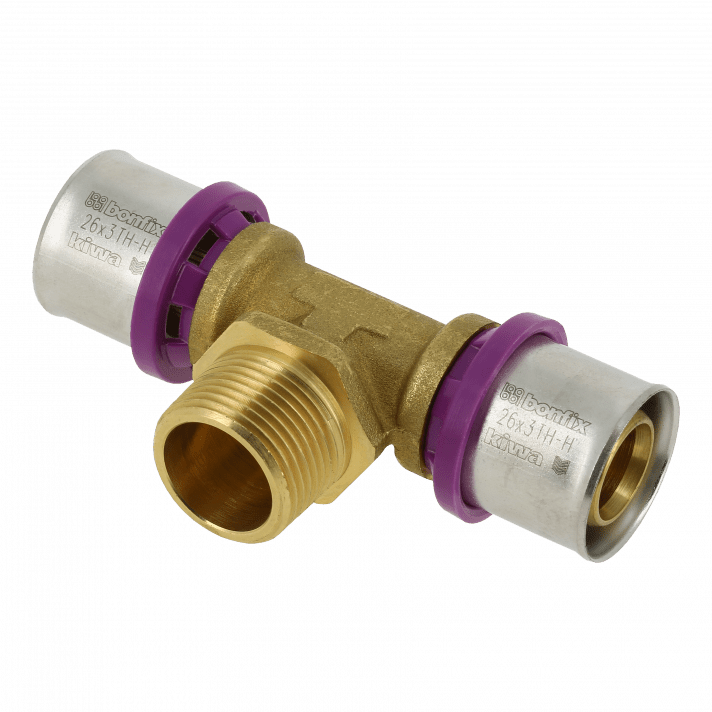 Bonfix Alu-pers x Buitendraad x Alu-pers T-koppeling | 26 x 3/4 x 26