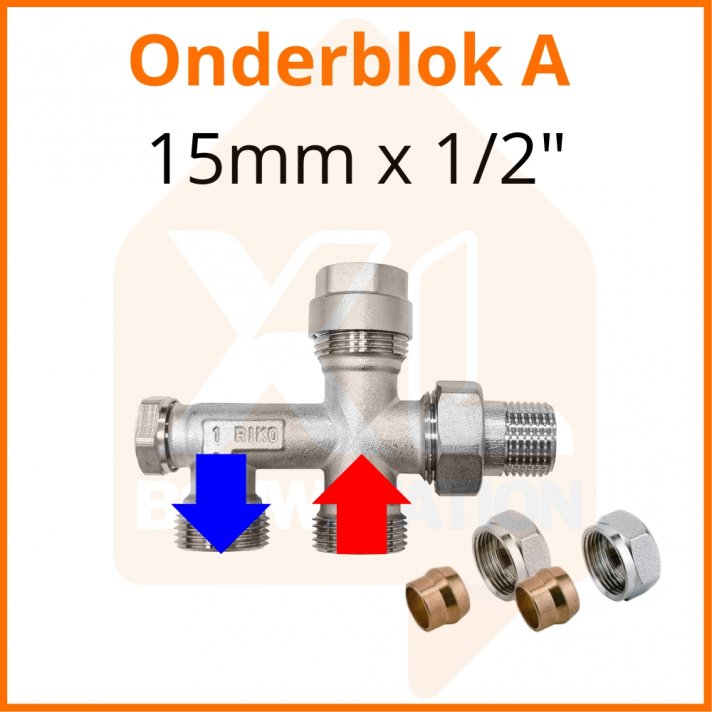 Onderblok A 15mm x 1/2"