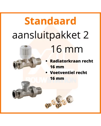 Eco 4 Standaard aansluitpakket 2 t.b.v. 16 mm buis