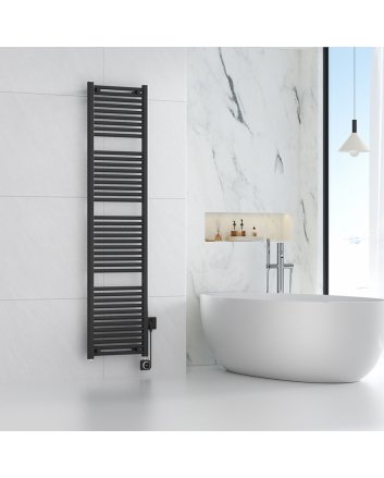 Elara elektrische radiator Smart WiFi 181,7 x 45 cm mat zwart