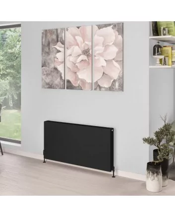 900x600 T33 - 2595 watt | Eco 8 Vlakke Radiator | Mat Zwart