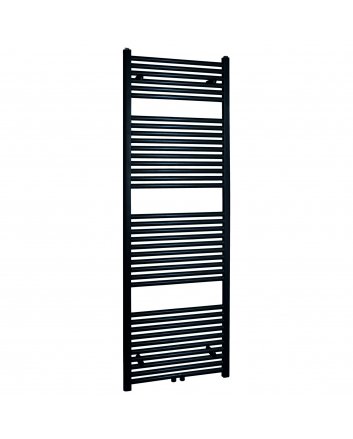 400x800 - 378 Watt | Handdoekradiator Zwart Zij- & Middenaansluiting