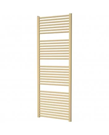 500x1200 - 673 Watt | Handdoekradiator mat goud Zij- & Middenaansluiting