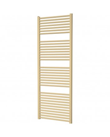 400x1600 - 740 Watt | Handdoekradiator mat goud Zij- & Middenaansluiting