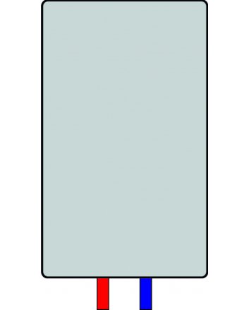 Vlakke verticale radiator type 22 1820x620 - goud