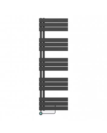 1600x500 – 755 Watt | elektrische handdoekradiator zwart | links aansluiting/comb