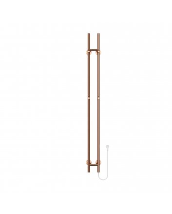 1500x168 - 120 Watt | Elektrische Dubbele Staafhanddoekradiator - Koper