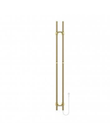 1500x168 - 120 Watt | Elektrische Dubbele Staafhanddoekradiator - Goud