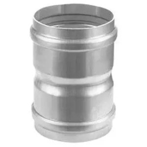 Alu-Fix Rookgas Koppelstuk Ø80 mm M/M