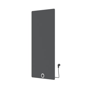 120x60 cm - Elektrische Panel Verticaal Vlak - Mat Antraciet / Beton-Grijs - 750 Watt