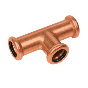 Bonfix Roodkoper Press T-koppeling verlopend (water) | 35 x 35 x 22