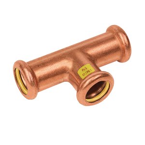 Bonfix Roodkoper Press T-koppeling verlopend (gas) | 28 x 28 x 15