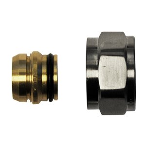 Adaptor Eurokonus naar 15 mm knel, geborsteld staal