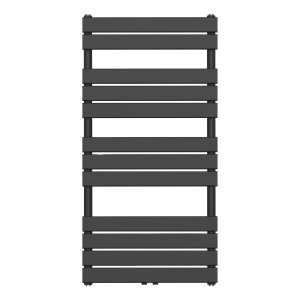 120x60 cm - 675 Watt - Ecorad Florence - Mat Zwart - Handdoekradiator | Designradiator