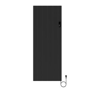 160x60 cm 2000W – E-Plate Zwart - met WIFI - Elektrische Verticale Radiator