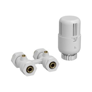 Eco 8 thermostatische aansluitpakket 1 glanzend wit