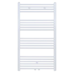 120x60 cm - 775 Watt - Ecorad Handdoekradiator - Wit (RAL9016) - Universal-6 aansluitpunten