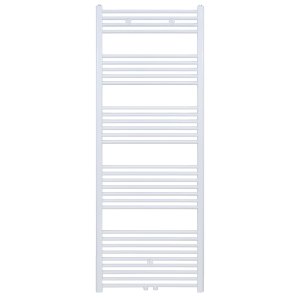 180x60 cm - 1200 Watt - Ecorad Handdoekradiator - Wit (RAL9016) - Universal-6 aansluitpunten