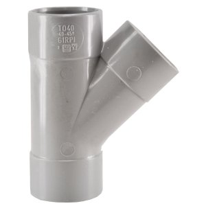 T-stuk 3 x mof 75 mm 45 graden PVC
