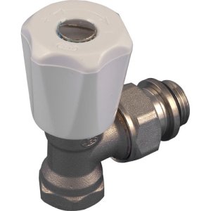 Radiatorkraan haaks 16mm x 1/2"