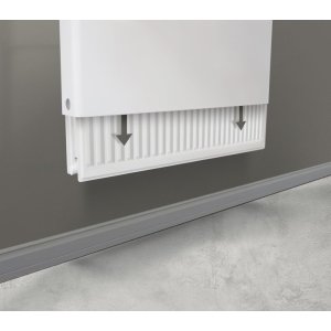 Vlakke Solid Radiatorombouw - Cappuccino - 500x800 - Geschikt voor T22 radiatoren