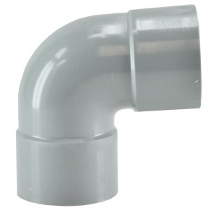 Afvoerbocht dubbele mof 75 mm 90 graden PVC