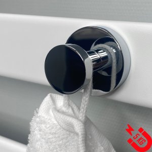 BSXL Magneet-line Chroom – Magnetische enkele haak – grote knop