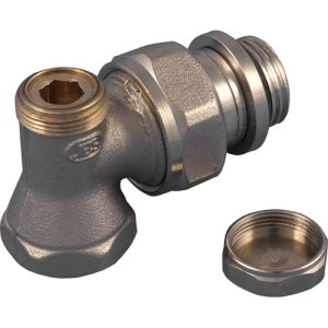 Voetventiel haaks 16mm x 1/2"