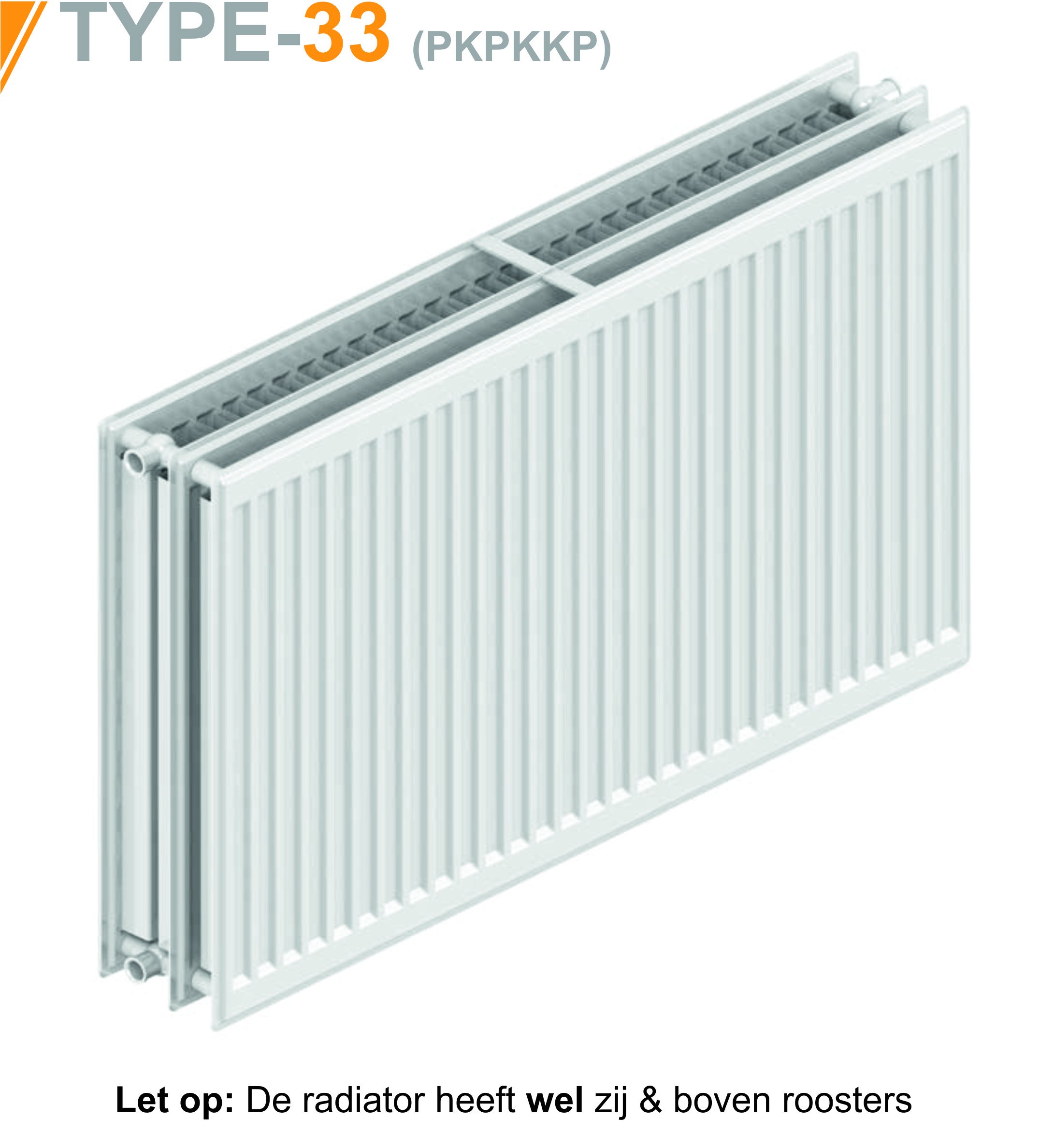 300 Radiator Vlakke Paneelradiator Type 33 300x800 | RadiatorKopen