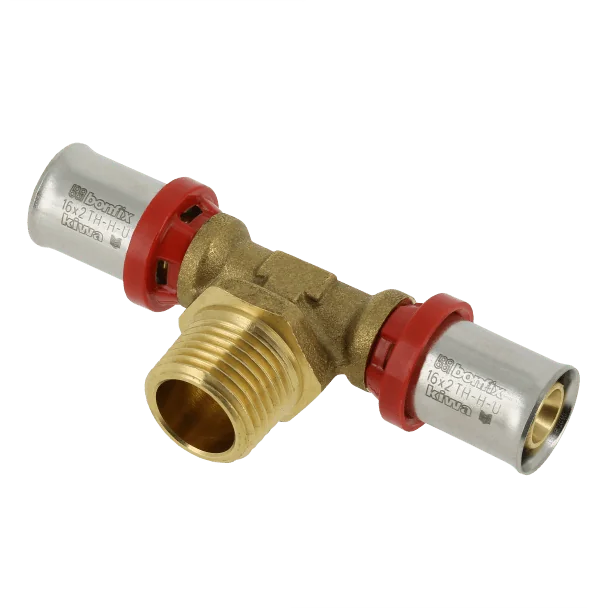 Bonfix Alu-pers x Buitendraad x Alu-pers T-koppeling | 16 x 1/2 x 16