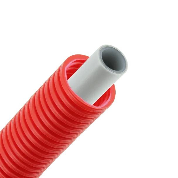 Bonfix Alu-pers meerlagenbuis met mantel | rood | 20 x 2.0 | Rol 50 meter