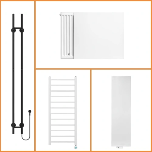 RadiatorKopen radiator outlet overzicht: outlet radiatoren (handdoekradiator, paneelradiator, elektrische badkamerradiator) en radiator voorplaten outlet (Flat, Linea wit en mat zwart vlak) met scherpe kortingen op = op
