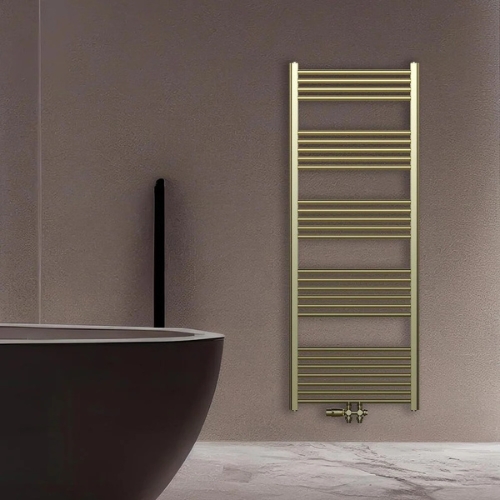 Gouden badkamer radiator